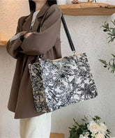 Spring Jacquard Embroidered Large Capacity Handbag
